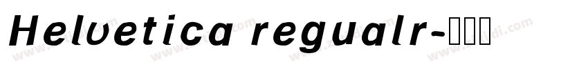 Helvetica regualr字体转换